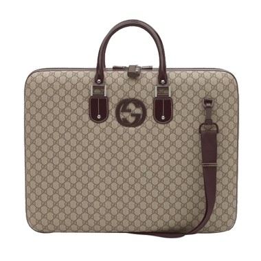 Brun Gucci Voyage D'affaires Avec Verrouillage Détail G